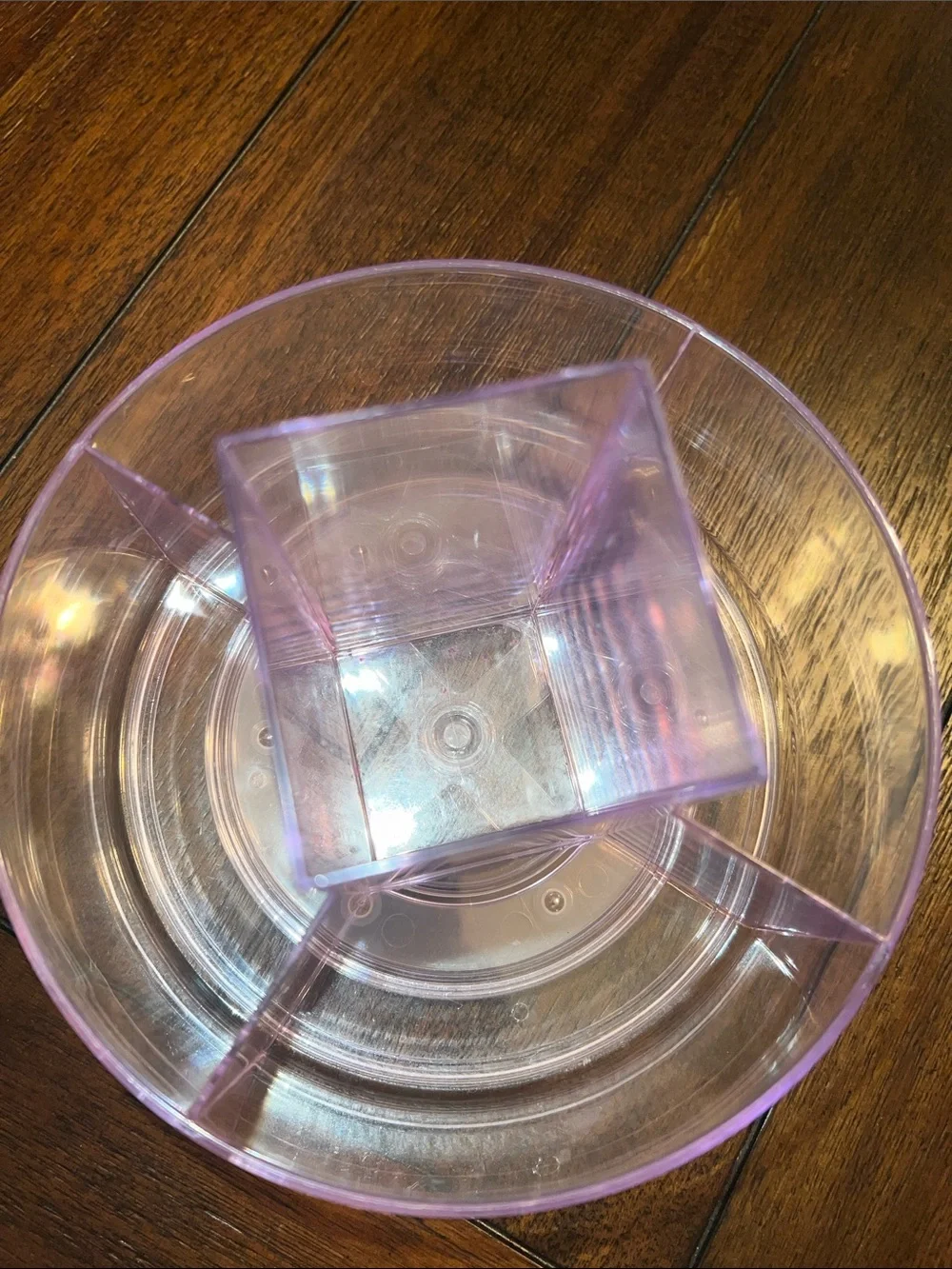 Clear Plastic Rotating Makeup Beauty Organizer